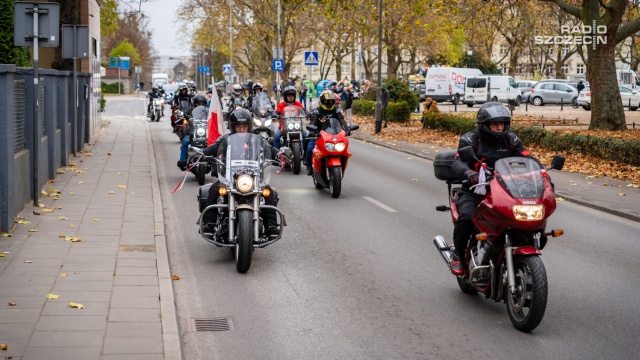 Fot. Mateusz Papke [Radio Szczecin] "Z patriotyzmu słyną motocykliści, bo sen o wolności pięknie się ziścił" [WIDEO, ZDJĘCIA]