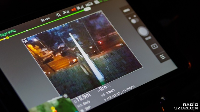 Fot. Robert Stachnik [Radio Szczecin] Dron kontroluje powietrze w Szczecinie [WIDEO, ZDJĘCIA]