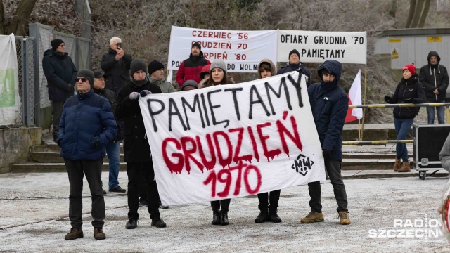 Fot. Robert Stachnik [Radio Szczecin] Obchody Grudnia '70 w Szczecinie [WIDEO, ZDJĘCIA]
