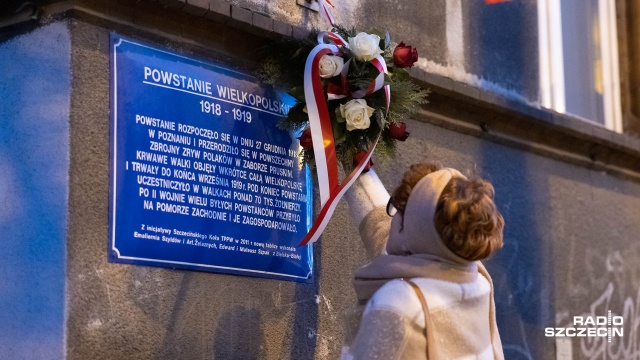 Fot. Robert Stachnik [Radio Szczecin] Szczecinianie uczcili Narodowy Dzień Zwycięskiego Powstania Wielkopolskiego [ZDJĘCIA]