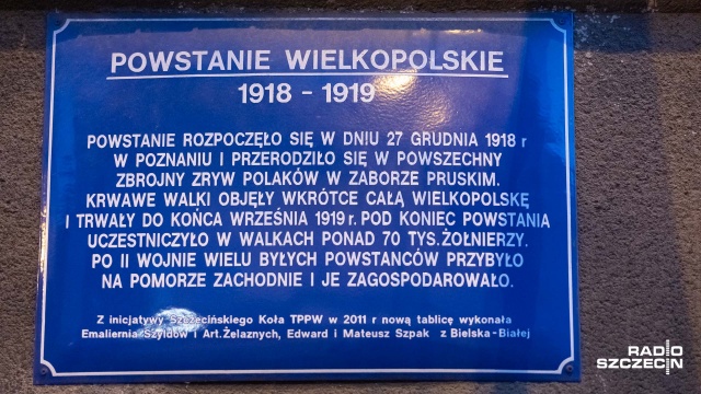 Fot. Robert Stachnik [Radio Szczecin] Szczecinianie uczcili Narodowy Dzień Zwycięskiego Powstania Wielkopolskiego [ZDJĘCIA]