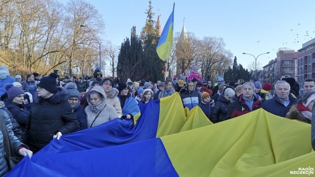 Stargard manifestuje poparcie dla Ukrainy [ZDJĘCIA]