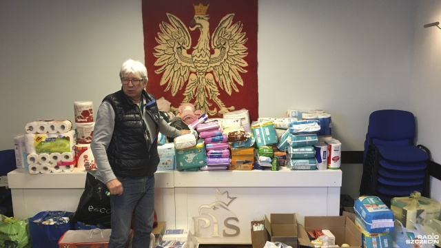 PiS w Szczecinie zbiera dary dla Ukraińców
