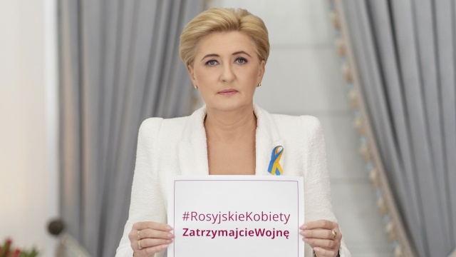 Pierwsza Dama apeluje do Rosjanek o zatrzymanie wojny