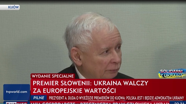 Wicepremier Jarosław Kaczyński w Kijowie: potrzebna jest misja pokojowa NATO