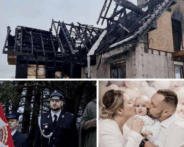 Pan Piotr z Trzebusza stracił dom w pożarze, teraz potrzebne są pieniądze na jego odbudowę. Z zawodu jest ratownikiem medycznym, pracuje w szpitalu w Gryficach. Jest też strażakiem w OSP Mrzeżyno.