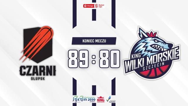 Czarni Słupsk pokonali Kinga Szczecin 89:80 (21:28, 29:20, 19:16, 20:16) w drugim meczu ćwierćfinału ekstraklasy koszykarzy.