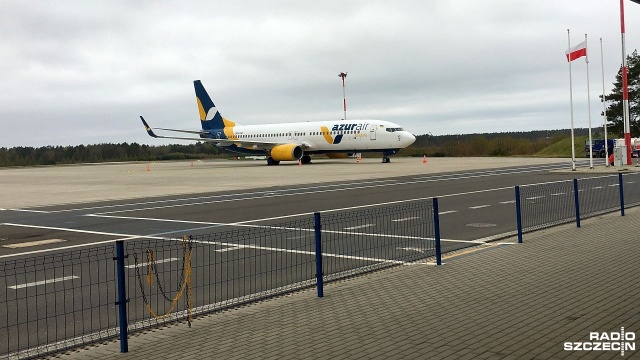 Maszyna linii lotniczych Azur Air odleciała z lotniska w Goleniowie.