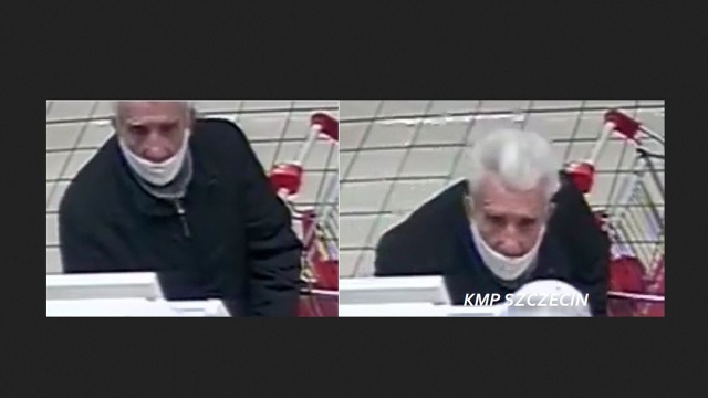 Policja poszukuje starszego mężczyzny, który ukradł portfel innej osoby w czwartek, w sklepie Auchan przy al. Wyzwolenia w Szczecinie.