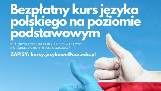 150 Ukraińców rozpocznie naukę języka polskiego dzięki współpracy nawiązanej przez Uniwersytet Szczeciński i Urząd Miasta.