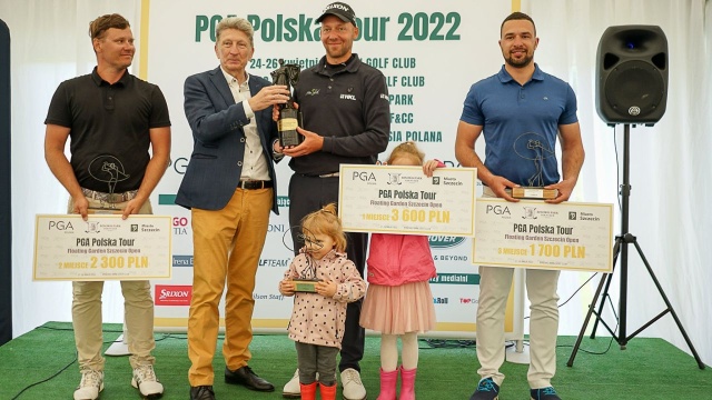 Maksymilian Sałuda wygrał 25. edycję turnieju golfa Floating Garden Szczecin Open PGA Polska Tour na polu golfowym w Binowie.