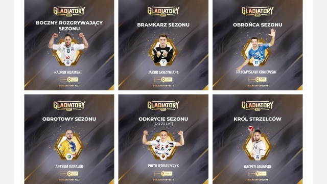 Piłkarze ręczni Sandry SPA Pogoni bez indywidualnych nagród za sezon PGNiG Superligi 20212022. Szczecinianie nie zostali nominowani do Gladiatorów dla najlepszych zawodników i trenerów rozgrywek o mistrzostwo Polski.