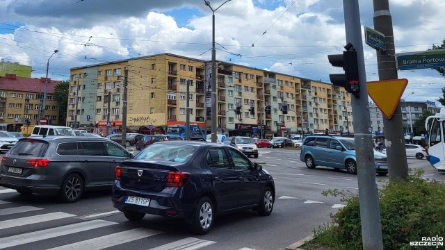 Uwaga kierowcy Nie działa sygnalizacja świetlna na Bramie Portowej w Szczecinie.
