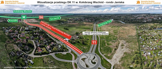 Znamy wykonawcę, który zbuduje nowy dojazd z S6 w kierunku obwodnicy Kołobrzegu. Chodzi o fragment drogi krajowej numer 11 biegnący, przez rondo Janiska, w kierunku kołobrzeskiego portu.