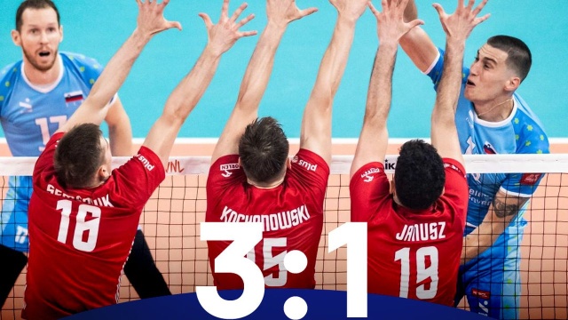 Reprezentacja Polski siatkarzy wygrała w niedzielę w Gdańsku ze Słowenią 3:1 (25:14, 25:23, 23:25, 25:17) w swoim ostatnim, dwunastym meczu fazy zasadniczej Ligi Narodów.