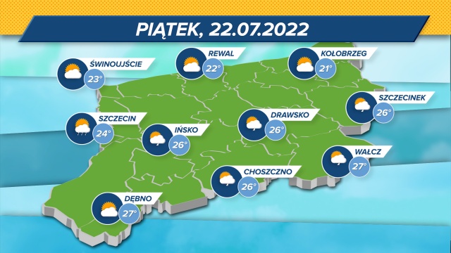 Dziś w znacznej części kraju nadal będzie upalnie. Na południu słupki rtęci wskażą nawet 34 stopnie. Można spodziewać się burz, które będą przemieszczały się na wschód kraju.