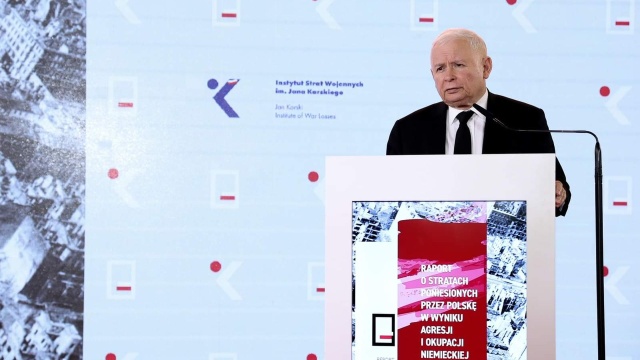 Kaczyński: w raporcie o reparacjach wojennych suma strat została wyliczona na 6,2 bln zł