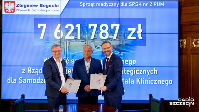 Sprzęt medyczny za ponad 7,5 mln złotych trafił do Szpitala na Pomorzanach. Placówce użyczono tomograf komputerowy, analizator pomiarów krytycznych, aparat RTG i USG.