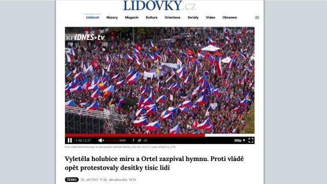 Antyrządowe protesty w Czechach