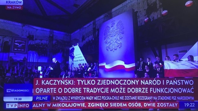 Prezes Prawa i Sprawiedliwości Jarosław Kaczyński mówił podczas krakowskich obchodów Narodowego Święta Niepodległości, że Polsce potrzebny jest prawdziwy patriotyzm. Podkreślał też znaczenie wewnętrznej konsolidacji narodu.