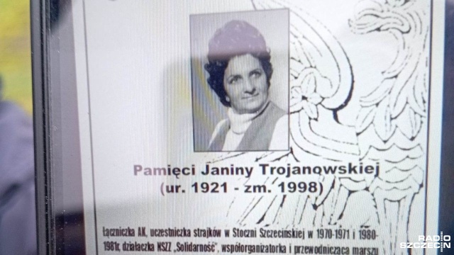 Tablica upamiętniająca Janinę Trojanowską, byłą działaczkę opozycji antykomunistycznej w Szczecinie, zostanie odsłonięta na murach szczecińskiego kościoła.