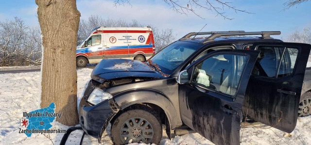 Uwaga kierowcy - wypadek na drodze 163 pomiędzy Białogardem a Karlinem.
