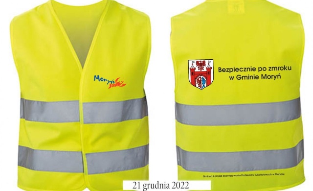 Kilkadziesiąt kamizelek i odblasków trafi dziś do mieszkańców Morynia i okolic. To w ramach akcji organizowanej przez gminę.