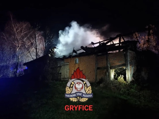 Pożar w miejscowości Włodarka, w powiecie gryfickim.
