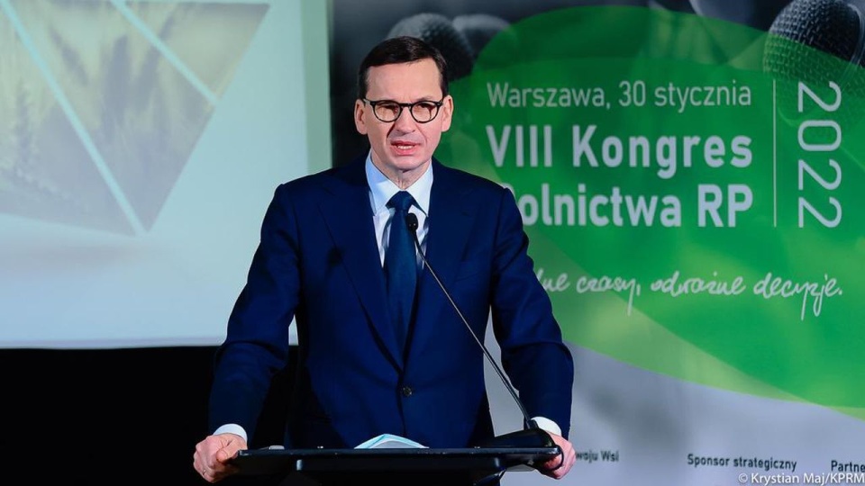W Warszawie szef rządu uczestniczył w 8. Kongresie Rolnictwa RP. źródło: https://twitter.com/PremierRP