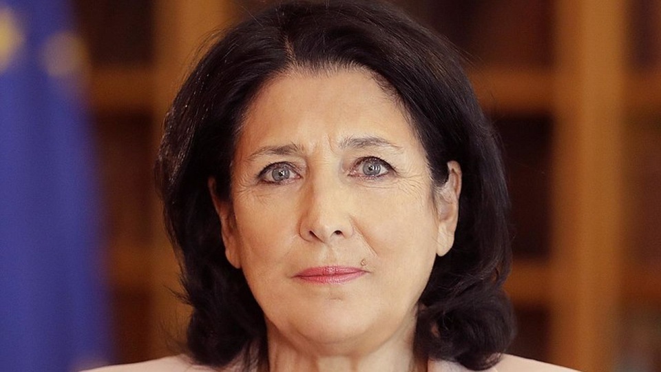 Prezydent Gruzji, Salome Zurabiszwili. źródło: https://pl.wikipedia.org/wiki/Salome_Zurabiszwili. Fot. Giorgi Abdaladze - Administration of the President of Georgia