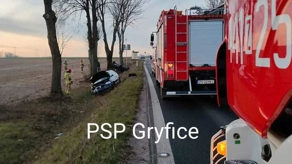 Fot. www.facebook.com/Komenda Powiatowa Państwowej Straży Pożarnej w Gryficach/ogn.Kamil Pakuła/asp.sztab.Dariusz Mentlak