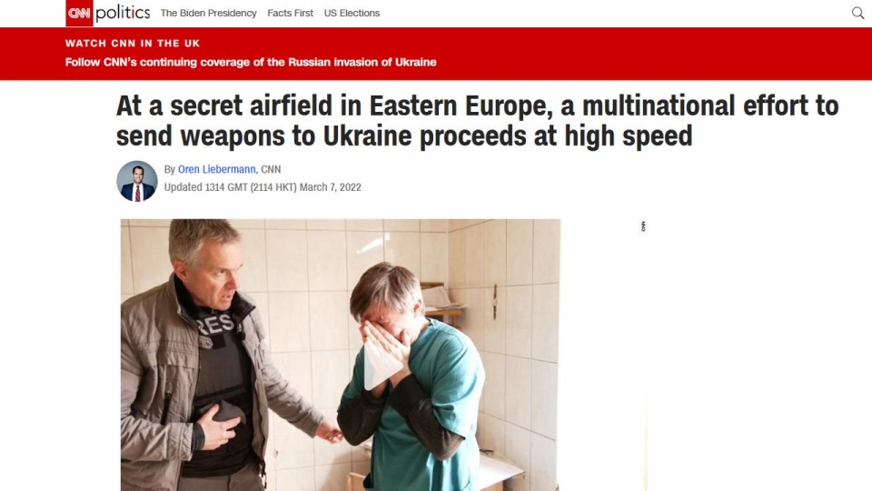 Jak na razie rosyjskie wojsko nie obrało sobie za cel dostaw, gdy znajdują się już one na Ukrainie, ale w miarę postępowania ataku może do tego dojść - pisze CNN. źródło: https://edition.cnn.com/2022/03/06/politics/mark-milley-ukraine-military-assistance/index.html