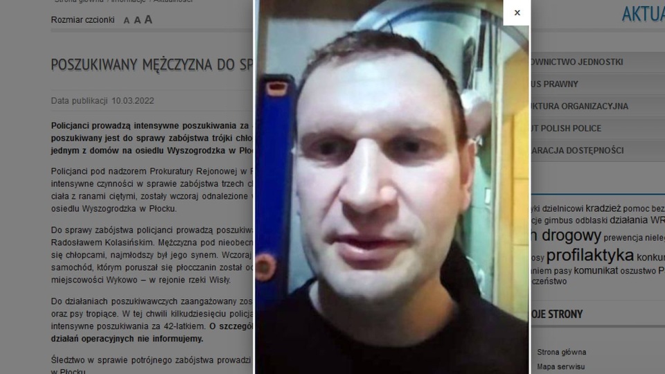 Płocka policja poszukuje 42-letniego Radosława Kolasińskiego. źródło: https://mazowiecka.policja.gov.pl/wpl/informacje/aktualnosci/65204,Poszukiwany-mezczyzna-do-sprawy-zabojstwa-dzieci.html