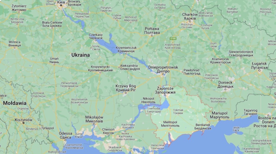 Do zdarzenia doszło w obwodzie zaporoskim na Ukrainie. Fot. www.google.com/maps