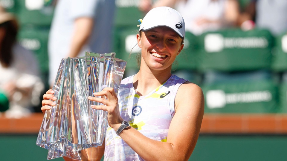 Iga Świątek. Fot. twitter.com/BNPPARIBASOPEN