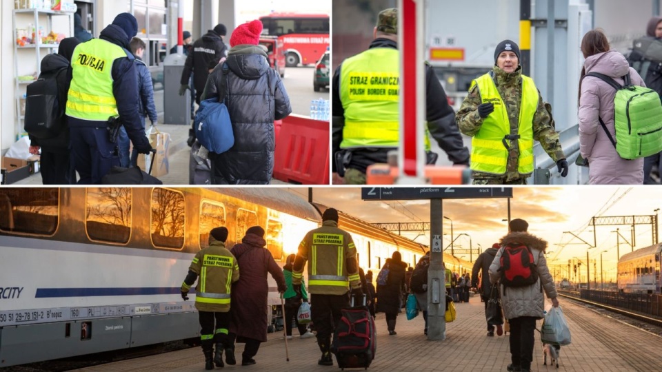 Wolontariusze każdego dnia dbają o ciepłe posiłki, nocleg i transport dla kobiet, dzieci i osób starszych. źródło: https://twitter.com/MSWiA_GOV_PL