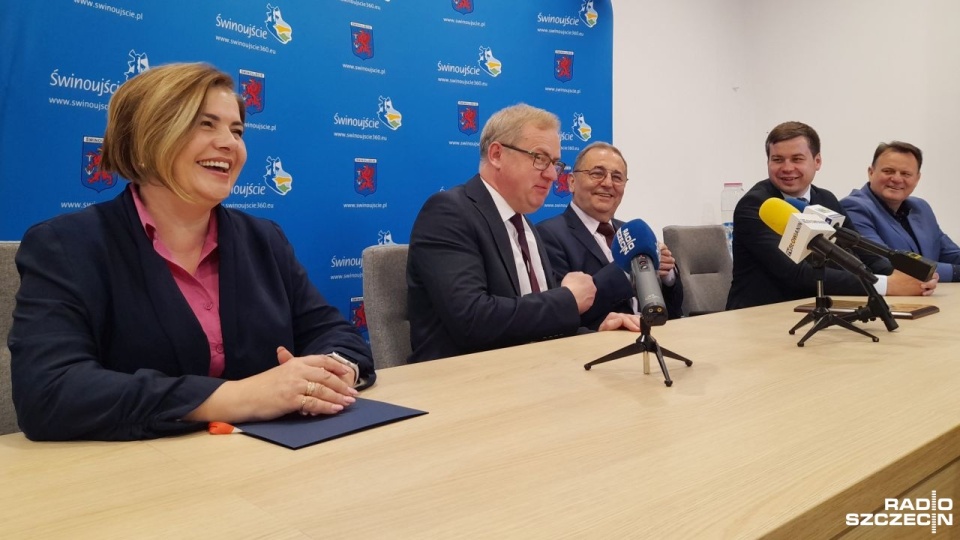 Mieszkańcy Świnoujścia do ukraińskiego uzdrowiska wysłali już transporty z darami, za które dziękował mer Andrej Kulczynski. Fot. Joanna Maraszek [Radio Szczecin]
