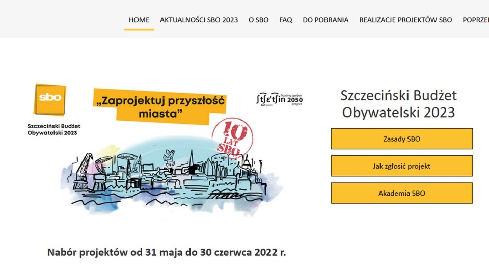 Wnioski można składać elektronicznie na adres: sbo.szczecin.eu lub tradycyjnie w urzędzie. źródło: https://sbo.szczecin.eu/