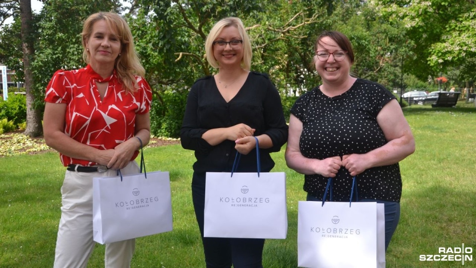Autorki trzech najlepszych projektów. Od lewej: Renata Brączyk, Karolina Lewandowska i Justyna Pawlicka. Fot. Przemysław Polanin [Radio Szczecin]