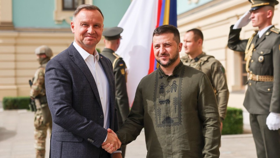 Prezydent Andrzej Duda podkreślił, że Polska wspiera Ukrainę na wielu płaszczyznach, również militarnie. Fot. Jakub Szymczuk / KPRP