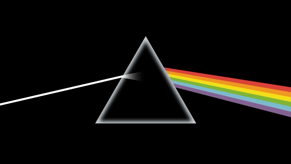 Okładka płyty "The Dark Side of the Moon" zespołu Pink Floyd. Fot. Wikipedia.pl / Pink Floyd / Reproduction : Kilyann Le Hen (domena publiczna)
