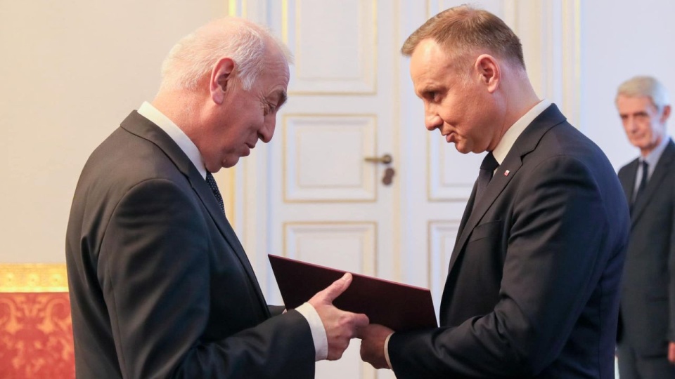 Prezydent Andrzej Duda wyznaczył sędziego Wiesława Kozielewicza na prezesa Izby Odpowiedzialności Zawodowej Sądu Najwyższego. źródło: https://www.facebook.com/prezydentpl/Marek Borawski KPRP