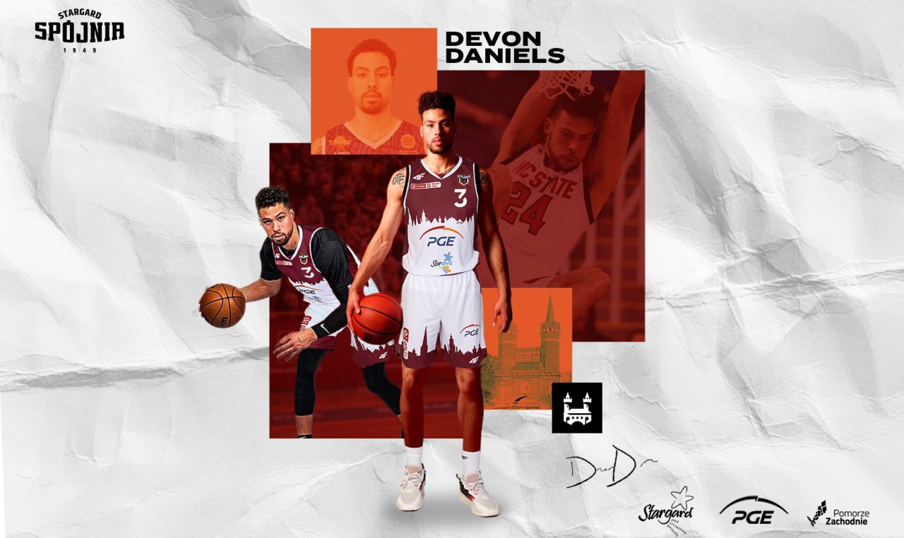 Devon Daniels z PGE Spójni Stargard został wybrany MVP 26. kolejki Orlen Basket Ligi.