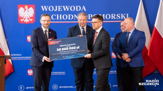 Fot. Robert Stachnik [Radio Szczecin] Ponad 100 mln na inwestycje drogowe. Prawie 1/3 dla Szczecina [WIDEO, ZDJĘCIA]