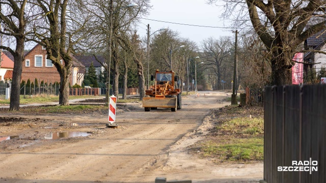 Fot. Robert Stachnik [Radio Szczecin] Remont ul. Bryczkowskiego przedłuża się. Winna pogoda [ZDJĘCIA]