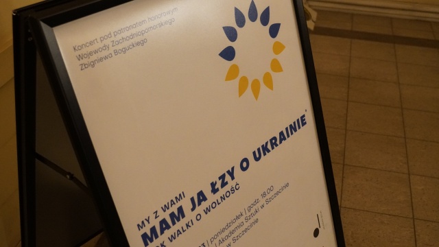 Fot. [Zachodniopomorski Urząd Wojewódzki] „My z Wami – Mam ja łzy o Ukrainie” w Akademii Sztuki [ZDJĘCIA]