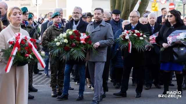 Fot. Robert Stachnik [Radio Szczecin] "Wszyscy jesteśmy dłużnikami Niezłomnych" [WIDEO, ZDJĘCIA]