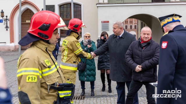 Fot. Robert Stachnik [Radio Szczecin] Nowe wozy strażackie dla Stargardu [WIDEO, ZDJĘCIA]