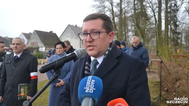 Wacław Nestorowicz został dwukrotnie odznaczony Krzyżem Walecznych, a także Medalem Niepodległości. Fot. Przemysław Polanin [Radio Szczecin] W Karlinie upamiętnili Żołnierza Wyklętego [WIDEO, ZDJĘCIA]
