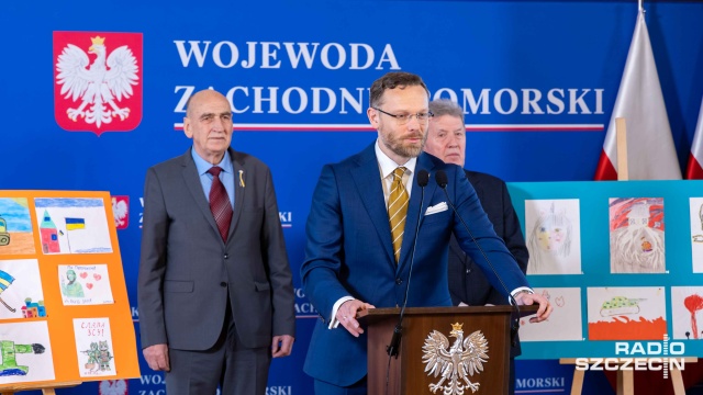 Fot. Robert Stachnik [Radio Szczecin] "Wojna wymalowana kredką - rok po.." [WIDEO, ZDJĘCIA]
